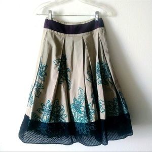 Anthropologie Floreat Wild Gardens skirt. Size 0
